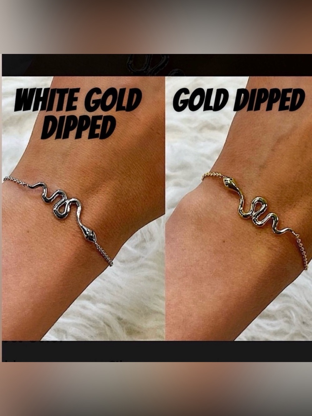 🆕🌿💛LUCKY CHARM: GOLD DIPPED Snake Bracelet